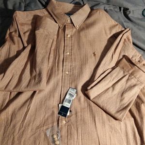 Tan Polo dress shirt